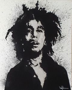 Voir le détail de cette oeuvre: Bob Marley en noir et blanc