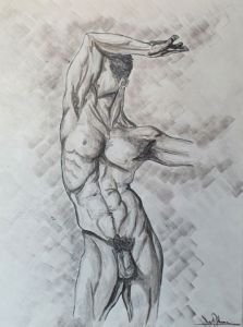 Voir le détail de cette oeuvre: mouvement élégant de l'homme nu